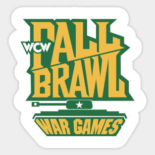 WCW Fall Brawl War Games Sticker